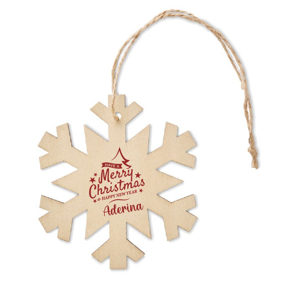 Snowflake Christmas Ornament - Engraved